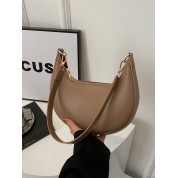 Small Leather Crescent Shoulder Bag