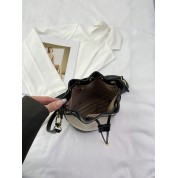 Faux Leather Crossbody Tote Bag