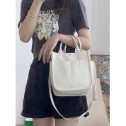 Canvas Tote Bag With Pocket