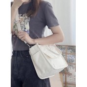 Canvas Tote Bag With Pocket