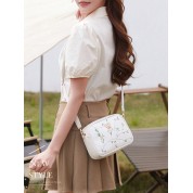 Leather Crossbody Camera Bag With Fashion Strap