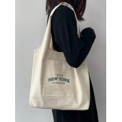 Canvas Tote Bag With Long Handles