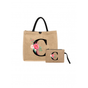 The Tote Bag Cream And Black