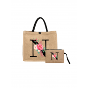 The Tote Bag Cream And Black