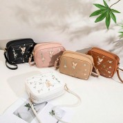 Leather Crossbody Camera Bag With Fashion Strap