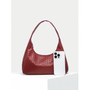 Faux Leather Tote Shoulder Bag