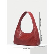 Faux Leather Tote Shoulder Bag