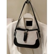 Faux Leather Square Shoulder Bag