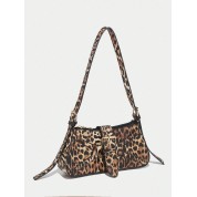 Crossbody Bag With Leopard Print Strap