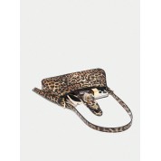 Crossbody Bag With Leopard Print Strap