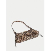 Crossbody Bag With Leopard Print Strap