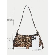 Crossbody Bag With Leopard Print Strap