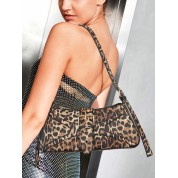 Crossbody Bag With Leopard Print Strap