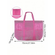 Multi Pocket Tote Bag With Zipper