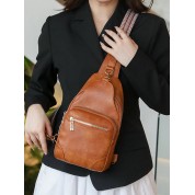 Genuine Leather Camera Bag Crossbody