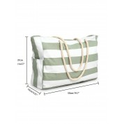 Monogram Tote Bag With Zipper