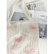 Large Tote Bag Women Pink