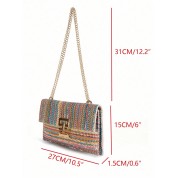 Front Flap Chain Shoulder Bag