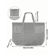 Small Tote Bag With Zipper And Pockets