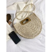 Hand Woven Straw Crossbody Bag