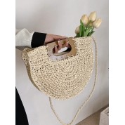 Hand Woven Straw Crossbody Bag