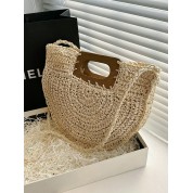 Hand Woven Straw Crossbody Bag