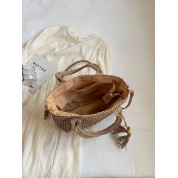 Extra Large Vintage Woven Straw Tote Bag