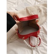 Faux Leather One Handle Bag