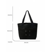 The Tote Bag Black Canvas