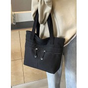 The Tote Bag Black Canvas