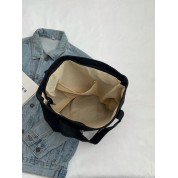 The Tote Bag Black Canvas