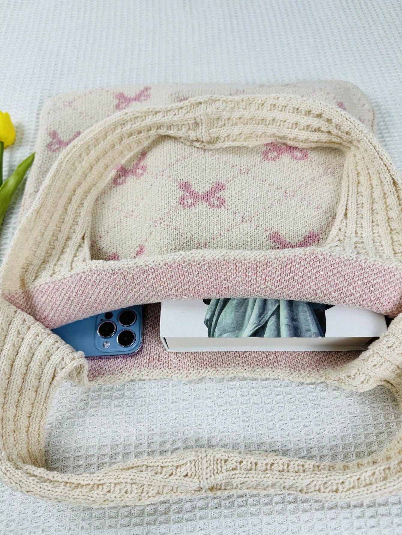 how to crochet grocery bag tote 2